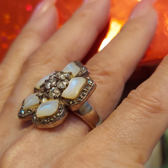 💢 Mother of pearl ring. 925 Sterling silver - Picture 5 of 9